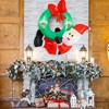 Costway 4 Ft Blow up Santa Claus with LED Lights & Christmas Wreath Christmas Inflatables - 4 of 4
