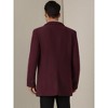 Lars Amadeus Men's Classic Solid Color Single Breasted Business Winter Coat - 3 of 4