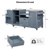GlasFlength Decorative Storage Cabinets, Outdoor Kitchen and Storage Station,Tank Holder,Grilling,Gray,34.25"*25.2"*12.99" - 4 of 4