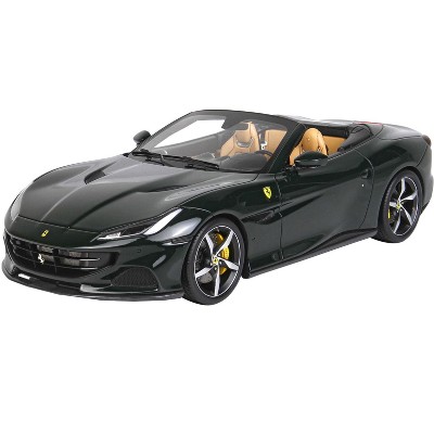 Ferrari Portofino M Convertible Verde British Green with DISPLAY CASE Limited Edition to 40 pieces 1/18 Model Car by BBR