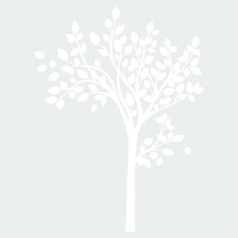 Simple Tree Peel and Stick Giant Wall Decal White - RoomMates, 5 of 7
