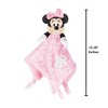 Disney Baby Minnie Mouse Snuggle Stuffed Animal 13.18 X 13.18 Inch Security Blanket Toy - 4 of 4
