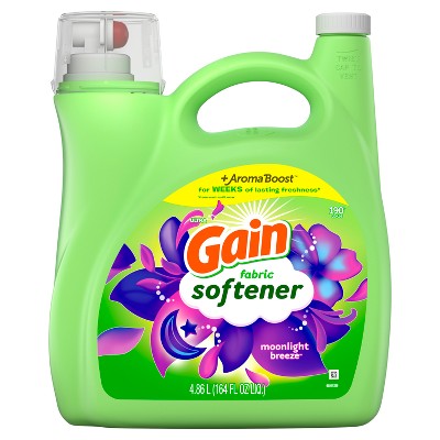 Gain Liquid Fabric Softener - Moonlight Breeze Scent - 164 fl oz