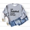 Simply Sage Market Women's Graphic Sweatshirt Eat Basketball Sleep Repeat - 3 of 4