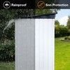 MOEPISY Outdoor storage sheds 4FTx6FT Pent roof White and Black - 3 of 4