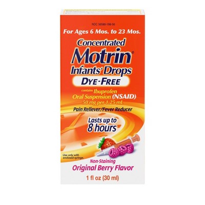 Image of Motrin Infant Drops NSAID Berry - 1  fl oz