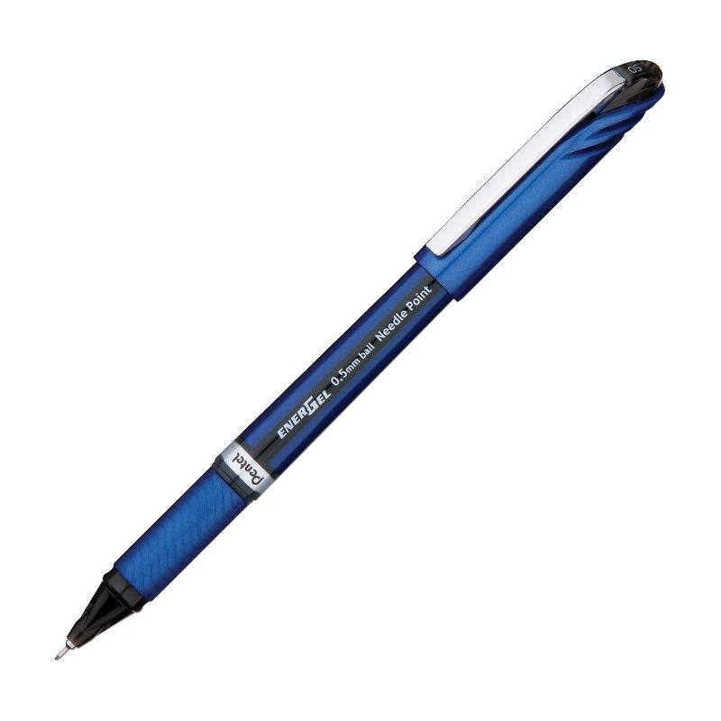 Pentel EnerGel NV Liquid Gel Pen .5mm Blue Barrel Blue Ink BLN25C, 2 of 4