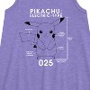 - Pokémon - Pikachu Pokedex Diagram Graphic Sleeveless Aline Dress - 2 of 3