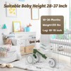 Allobebe Baby Balance Bike for Ages 1-3 – Adjustable Seat, Silent & Soft 3-Wheel Ride On Green - 3 of 4