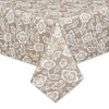Design Imports  Stone Floral Print Outdoor Tablecloth With Zipper 60X120 - 2 of 4