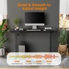 48x24in Electric Standing Desk With 2 Rear End Wiring Holes, Hook Adjustable Height Stand Up Desk, Memory Computer Workstation Desk For Office - 3 of 4