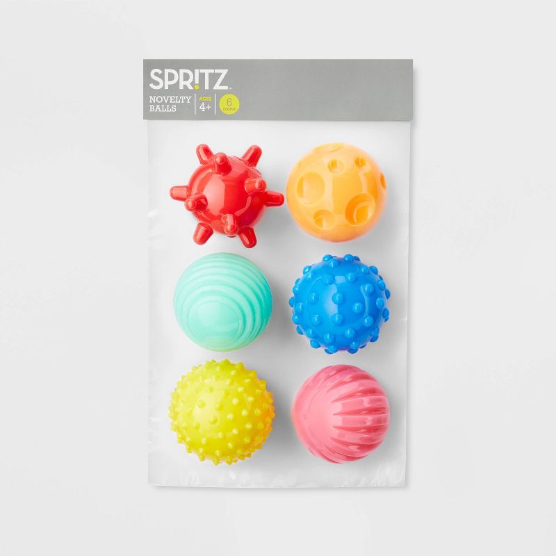6ct Textured Balls Party Favors - Spritz&#8482;, 4 of 5