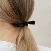 Kristin Ess The Vegan Leather Bows Hair Elastic - 3ct - 4 of 4