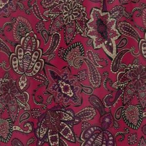 deep burgundy paisley