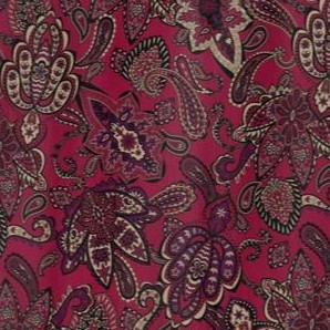 deep burgundy paisley