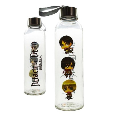 Just Funky Attack On Titan Glass Water Bottle