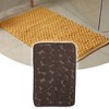 Unique Bargains Cobblestone Pattern Bathroom Rugs Polyester Bath Mat Machine Washable Brown 23.62"x15.75" - 2 of 4