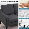 VINGLI Loveseat 53" Small Couches Loveseat Sofas for Living Room Mid Century Modern Sofa Couch - 3 of 4