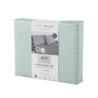 Celery Full Egyptian Cotton 400 Thread Count Bed Sheet Set