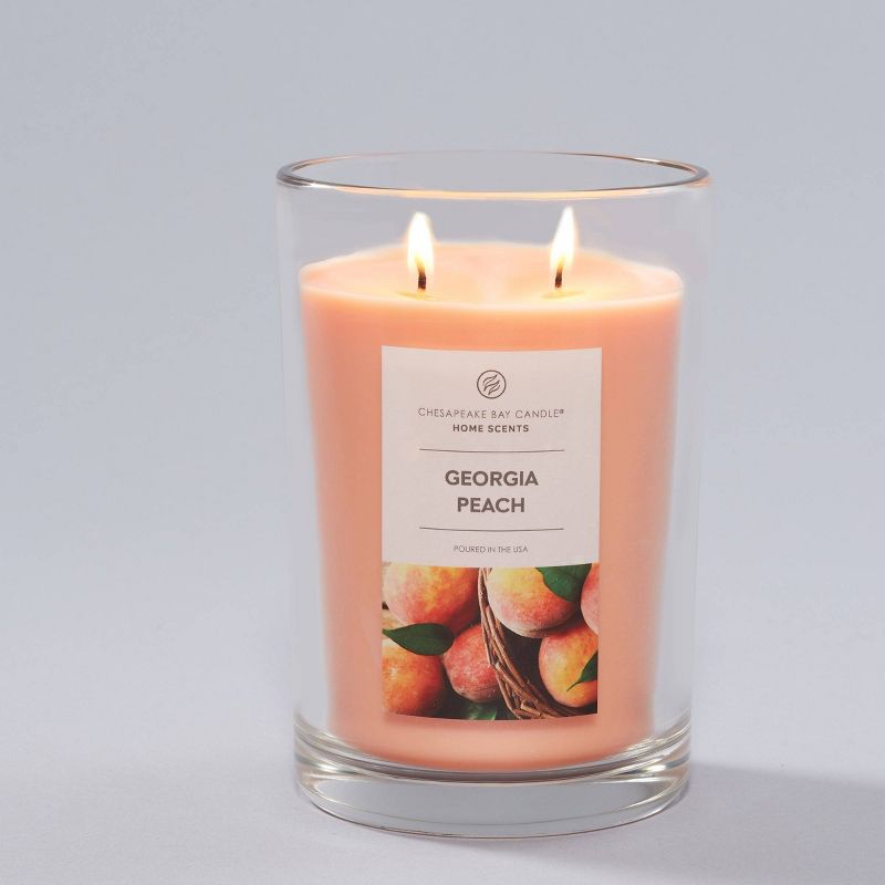 19oz 2 Wick Jar Candle Georgia Peach - Home Scents by Chesapeake Bay Candle, 3 of 9