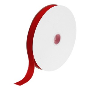 Unique Bargains Soft Single Face Spool Silky Velvet Ribbon for Bouquets DIY Crafts - 1 of 3