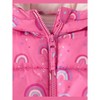 The Children's Place Baby Girls Long Sleeve Print Midweight Microfleece Lined Puffer Jacket - 2 of 4