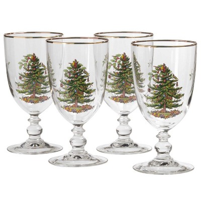 Spode Christmas Tree Champagne Flutes, Set Of 4 - 8.45 Oz. : Target