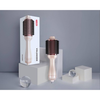 TYMO Volumizer Hot Air Brush Hair Dryer - Champagne Pink - 1200 Watt