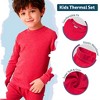 City Threads Boys USA-Made Soft & Cozy Thermal Long Johns 2-Piece Set - Warm Base Layer & Loungewear - 3 of 4