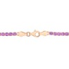 EVERLY JEWELRY | Rose Plated Sterling Silver 3 3/5 CT TGW Amethyst Bracelet With Chain, 7.25-inch - 4 of 4