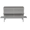 Whisen Full Murphy Bed with USB Port & Side Shelves - 4 of 4
