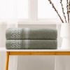 Unique Bargains Durable Soft Absorbent Quick Dry Cotton Bath Towel for Gym SPA and Yoga 2 Pcs - 3 of 4