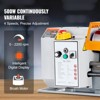 VEVOR Benchtop Metal Lathe, 7'' x 13.78'', offers precise metalworking with a 0-2200 RPM variable speed, powered by a 500W brush motor, Grey - 4 of 4