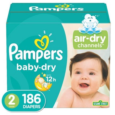 pampers swaddlers disposable baby diapers size 2