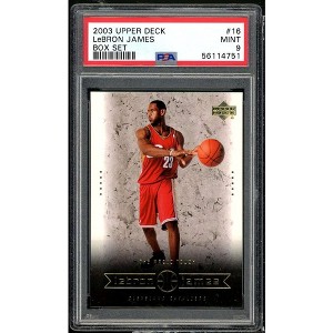 LeBron James Rookie Card 2003 Upper Deck LeBron James Box Set #16 PSA 9 - 1 of 2