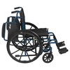 Drive Medical Blue Streak Wheelchair with Flip Back Desk Arms, Swing Away Footrests, 16" Seat - image 3 of 4