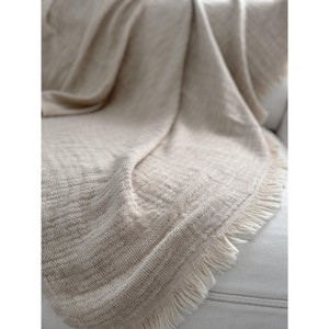 Beach House Linen Throw - 1 of 4
