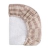 Babyletto Quilted Muslin Changing Pad Cover, GOTS Certified Organic Cotton - Cocoa Stripe - 4 of 4