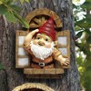 Design Toscano The Knothole Gnomes Garden Welcome Tree Sculpture: Window Gnome - 2 of 4