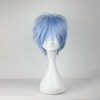 Unique Bargains Women's Straight Hair Wigs with Wig Cap 13" Haze Blue - 2 of 4
