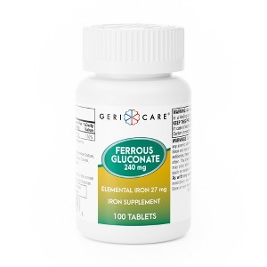 Geri-Care Iron Tablet 240 mg, 1 Bottle,  100 per Bottle. - 1 of 1