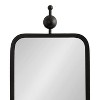 Kate & Laurel All Things Decor 9"x36" Kasota Slim Rectangle Mirror Metal Black - 3 of 4