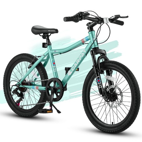 20in Kids Mountain Bike 14in Height Carbon Steel Frame 7 speed With Front Disc Brake And Rear V brake Carbon Steel Frame Bicycles For 8 12 Boy Girl Target