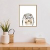 16" x 20" Hedgehog in Glasses by Mercedes Lopez Charro Framed Wall Canvas - Amanti Art: Modern Animal Lithograph, Vertical Layout - 4 of 4