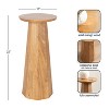 Kate and Laurel Hemingson Round Drink Table, 10x10x22, Natural - 2 of 4