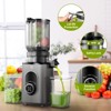 Masticating Juicer with 4.35 in Large caliber for Whole Fruits &Vegetables, 50RPM Slow Cold Press Juicer, Reverse Function, BPA Free, 8-stage Spiral - 2 of 4