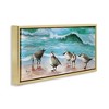 Stupell Industries Sandpipers Along Beach Shore Black Floater Framed Canvas Wall Art - 3 of 4