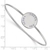 Black Bow Jewelry Sterling Silver Theta Phi Alpha Greek Life Bangle Bracelet 7 Inch - 2 of 3
