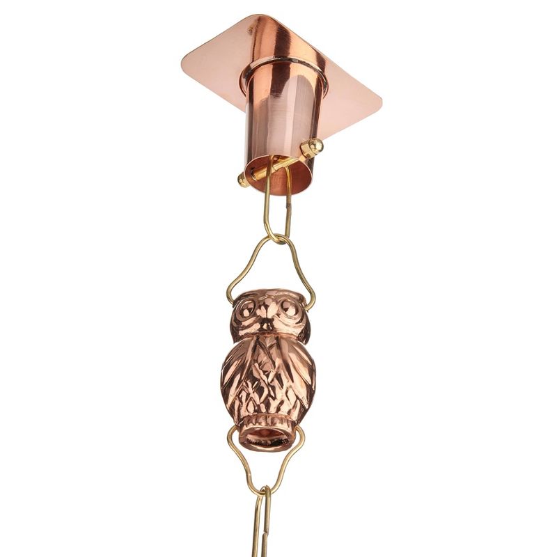 Rain Chain Gutter Pure Copper Clip Funnel with Adaptor Installation Kit - Good Directions, 1 of 7