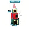 60in Christmas Cat Tree with 3 Storey House Cute Modern Cat Condo with Plush Ball Cat Furniture with Teaser Plaything For Christmas Decoration - 3 of 4